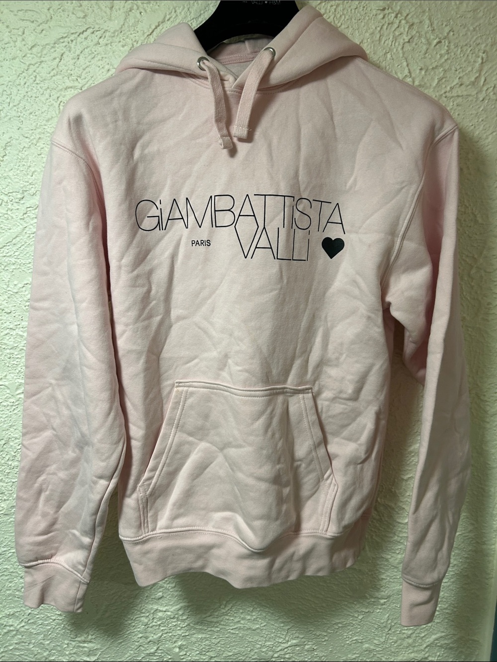 Giambattista Valli X H&M Pink Hoodie Size   BRAND NEW WITH TAG & BLACK HANGER!!